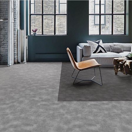 картинка Флокированная ковровая плитка Desoma Flock Concrete Dark 290001 магазин  Carpet-Center.ru являющийся официальным дистрибьютором в России